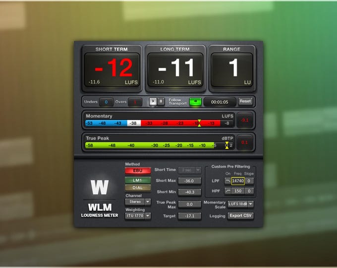 Waves WLM Loudness Meter | Preset Pack