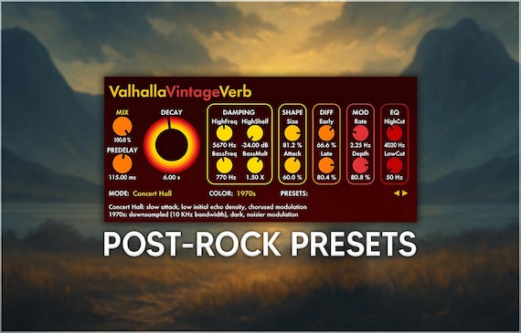 Valhalla VintageVerb | Post-Rock Reverb Presets