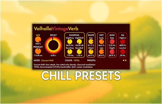 Valhalla VintageVerb | Chill Reverb Presets