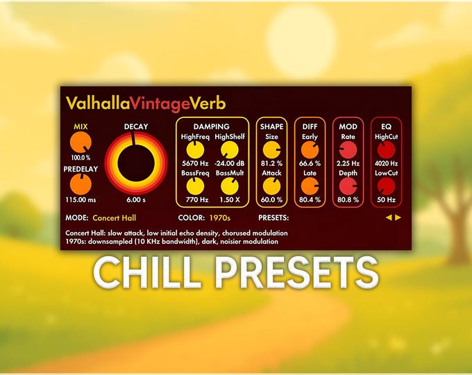 Valhalla VintageVerb | Chill Reverb Presets