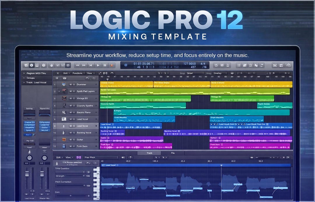 Logic Pro 12 | Professional Mixing Template - Etsy