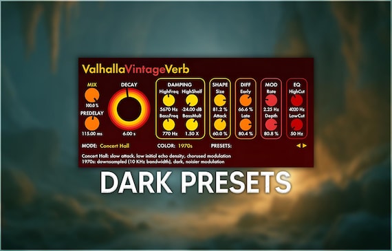 Valhalla VintageVerb | Dark Reverb Presets