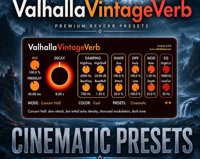 Valhalla VintageVerb | Cinematic Reverb Presets