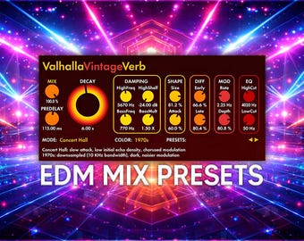 Valhalla VintageVerb | EDM Mix Preset Pack