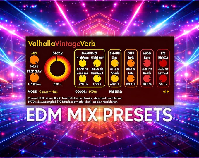 Valhalla VintageVerb | EDM Mix Preset Pack