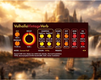 Valhalla VintageVerb | Grand Preset Pack