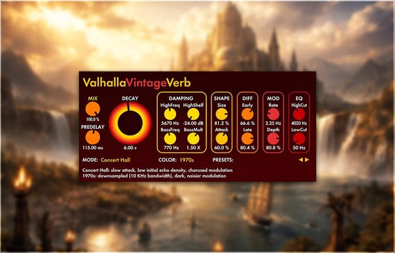 Valhalla VintageVerb | Grand Preset Pack