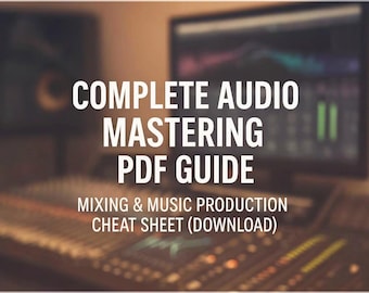 Complete Audio Mastering PDF Guide | Mixing & Music Production Cheat Sheet (Download)
