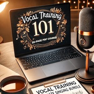 Treinamento Vocal 101 em PDF | Pacote Completo de Canto | Aprenda Aquecimento Vocal, Afinação, Extensão e Controle Vocal
