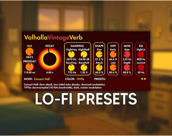 Valhalla VintageVerb | Lo-Fi Reverb Presets