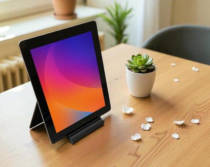 Tablet Stand STL File | 3D Print Mount for iPad, Samsung, Microsoft Tablets