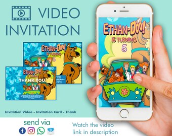 Scooby Doo Invitation Etsy