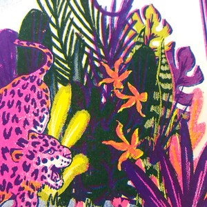 Keep Growing Riso / Risograph A3 3 Colour Print image 4