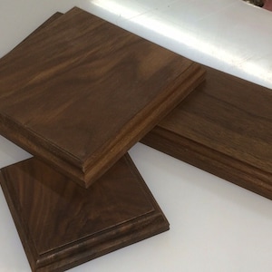 American Black Walnut trophy base display stand