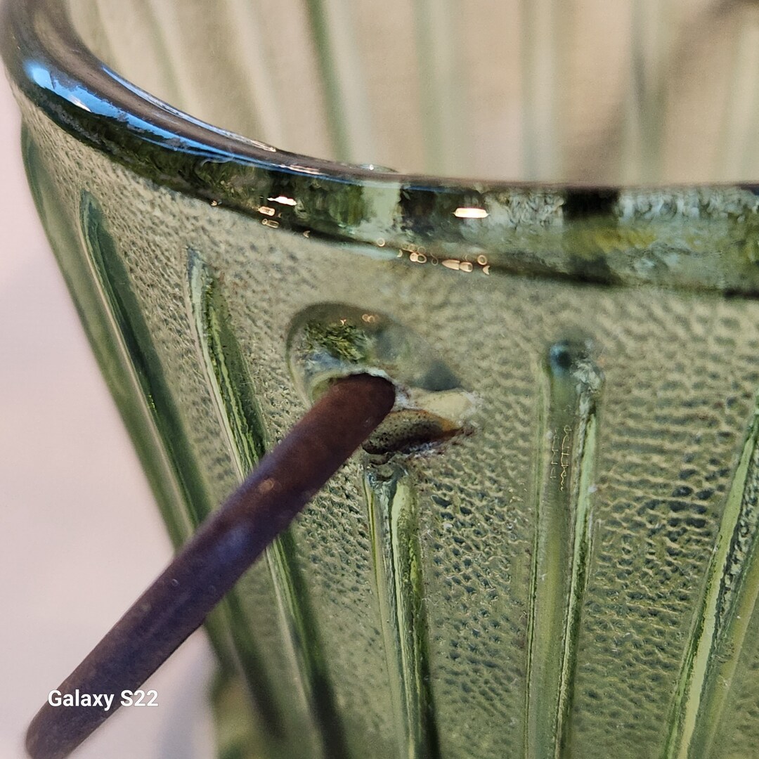 Vintage Coal Bucket Ashtray Green Etsy