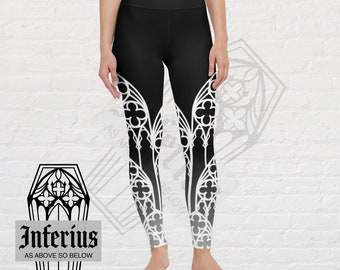 Leggings com estampa catedral