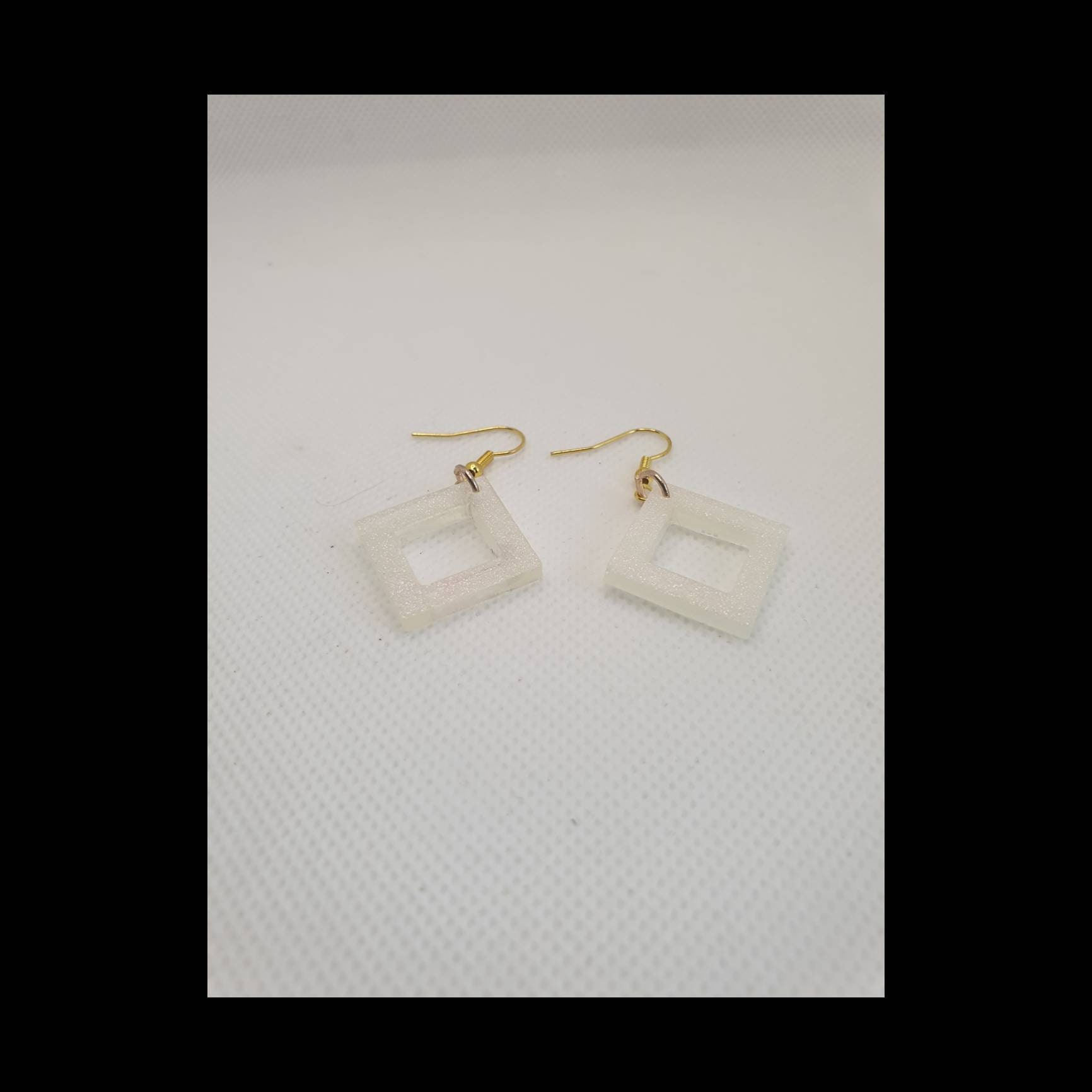Iridescent Diamond Earrings Geometric Earrings Diamond - Etsy UK