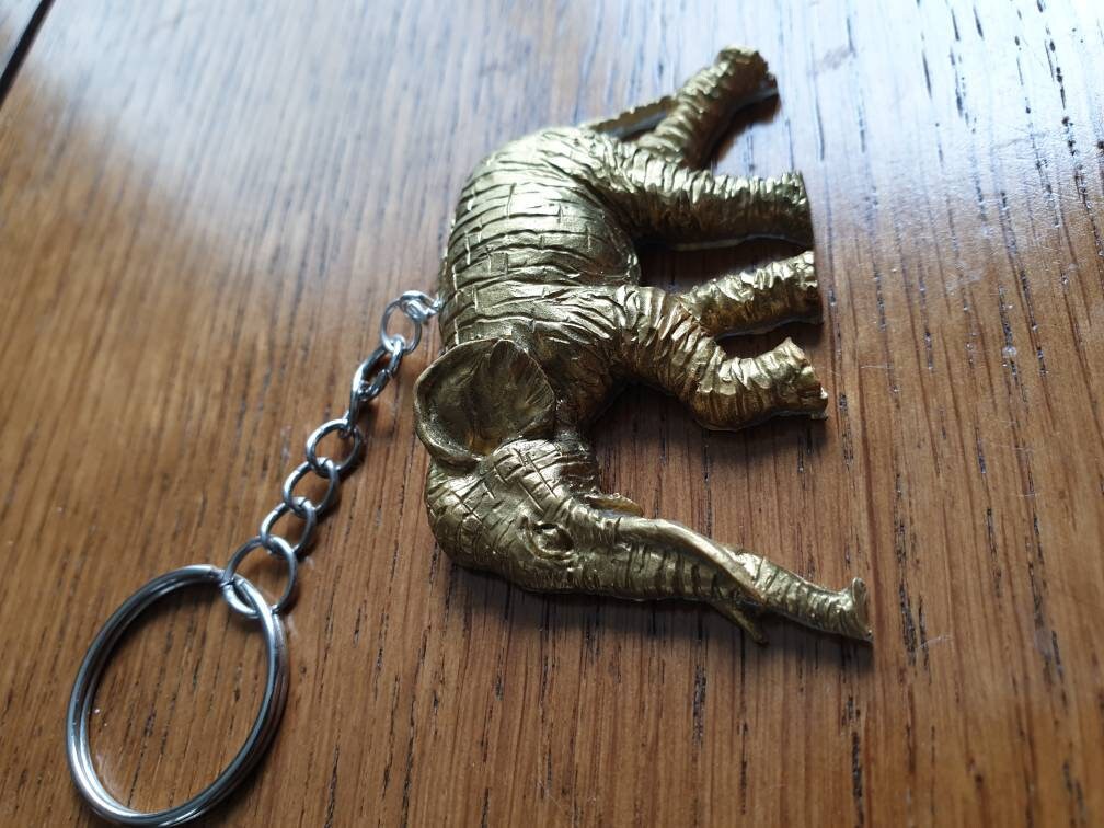Custom Elephant Keyring Elephant Keyring Resin Keyring Etsy UK
