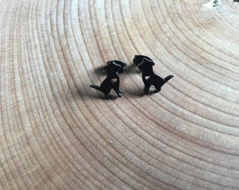 Boucles d’oreilles en inox pit bull