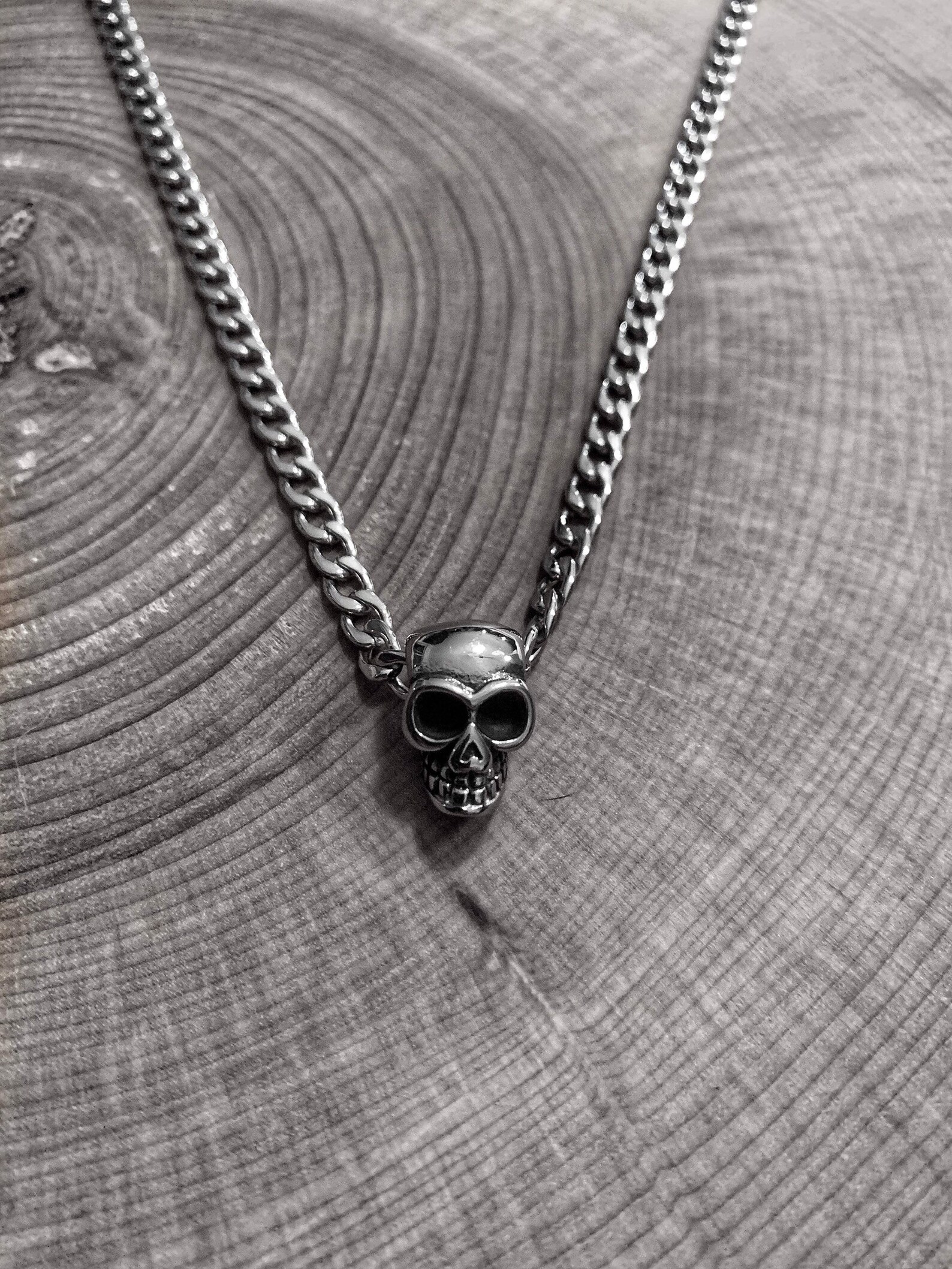 Titanium Steel Cool Skull Necklace