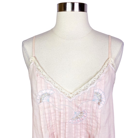 Vintage Eve Stillman New York Embroidered Pink Pl… - image 2