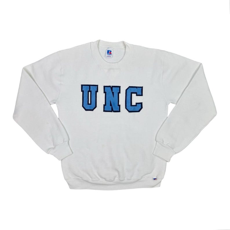 Vintage Russell Athletic University of North Carolina Crew Neck Size Small Sweatshirt Pullover Tar Heels Chapel Hill Preppy College Preppy bild 1