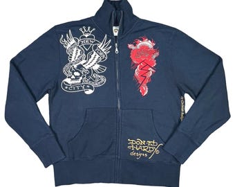 Vintage Don Ed Hardy Designs by Christian Audigier Full Zip Track