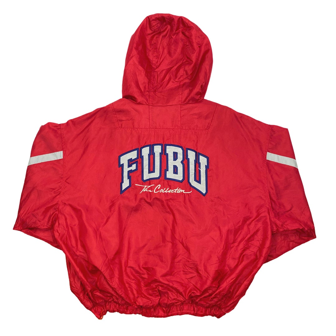 Vintage 90s FUBU Sports the Collection Red Track Jacket Size XXL Streetwear Hip Hop Sportswear Rap JNCO Full Zip Hooded Rare - Etsy Vintage 90s FUBU Sports the Collection Red Track Jacket Size XXL Streetwear Hip Hop Sportswear Rap JNCO Full Zip Hooded Rare - Etsy