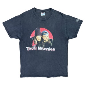 Vintage Hanes Jay & Silent Bob Total Wussies Movie Promo Tee Size Medium 1999 Dogma Clerks Mallrats 90s Jay and Silent Bob Strike Back