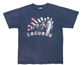 Vintage Tennessee River 2001 Incubus: Make Yourself Tour Stops Band Tee Size Medium Music Crew Neck