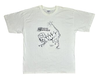 Vintage Gildan 2004 Napoleon Dynamite Movie Promo Tee XL Favorite Animal Liger Lion Tiger Crew Neck 2000’s Vote For Pedro Tots Chapstick