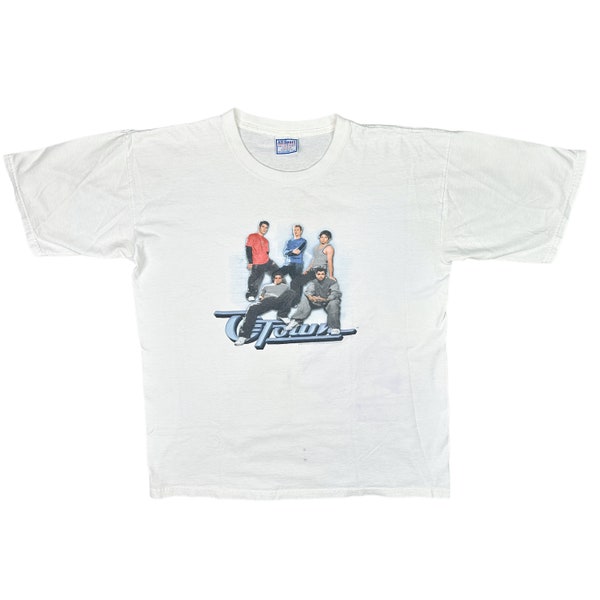 Vintage All Sport O-Town Liquid Dreams Spring 2001 Tour Tee Size Large Boy Band Ashley Parker Angel Y2K Jacob Underwood Trevor Penick Erik