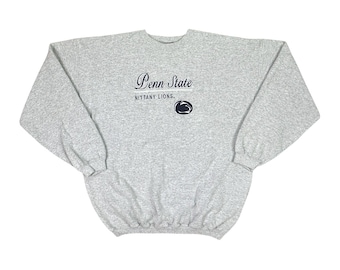 Vintage PM Sports Penn State Nittany Lions Crew Neck Sweatshirt Size XL Pullover Embroidered Unisex Preppy Sports College University