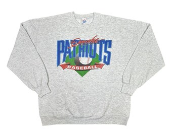 Vintage Jerzees 1992 Omaha Patriots Baseball Crew Neck Sweatshirt Size XXL Pullover Preppy Sports
