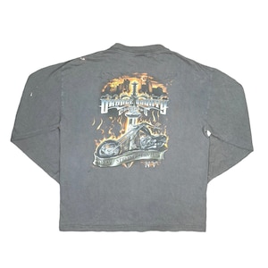 Vintage Y2K Orange County Choppers Only The Strong Survive Long Sleeve Tee Size Large Motorcycles Bikers Grunge Jesse James Paul Teutel Sr.