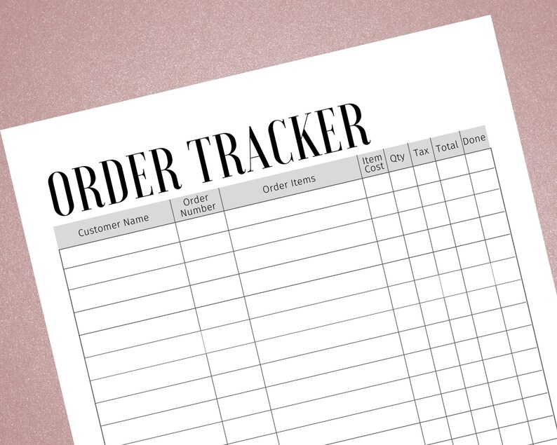 Order Form Bundle Small Business Documents A4 A5 Letter - Etsy