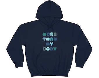 Felpa con cappuccio unisex Body Positivity / Felpa grafica ED Recovery