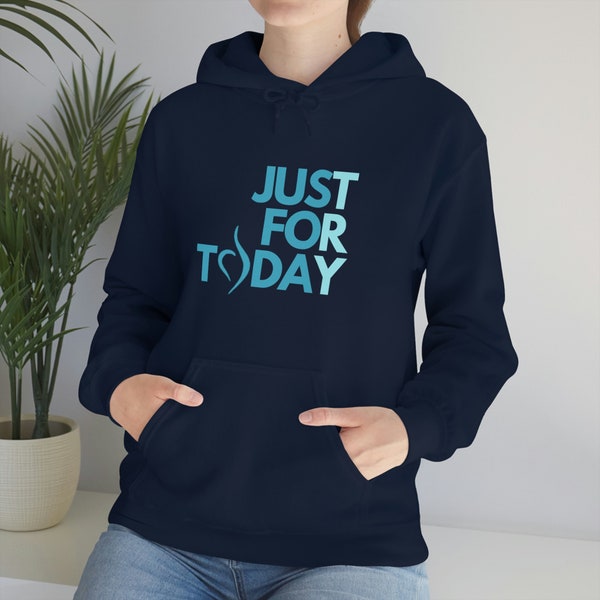 Neda Symbol Eating Disorder Recovery Sweatshirt | Neda Hoodie | Mental Health Recovery Sweater | Just For Today Pullover Hoodie