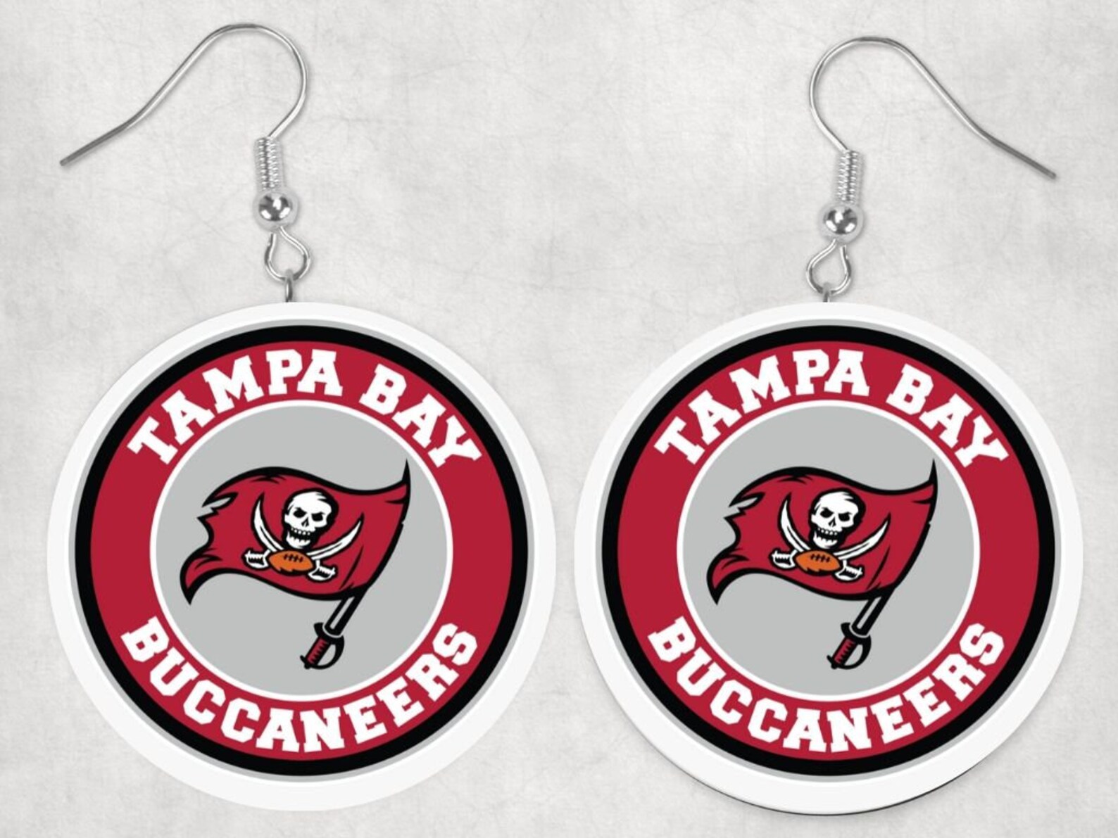 Tampa Bay Buccaneers Earrings-nfl Jewelry - Etsy UK