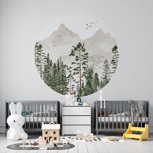Tapetenkreis ~ Der dunkle Wald ~ Hergestellt in den Niederlanden ~ Walloha.com