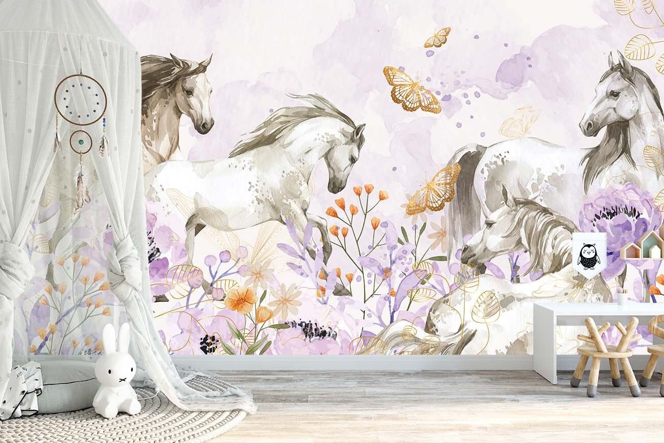 Tableau Cheval Chambre Fille