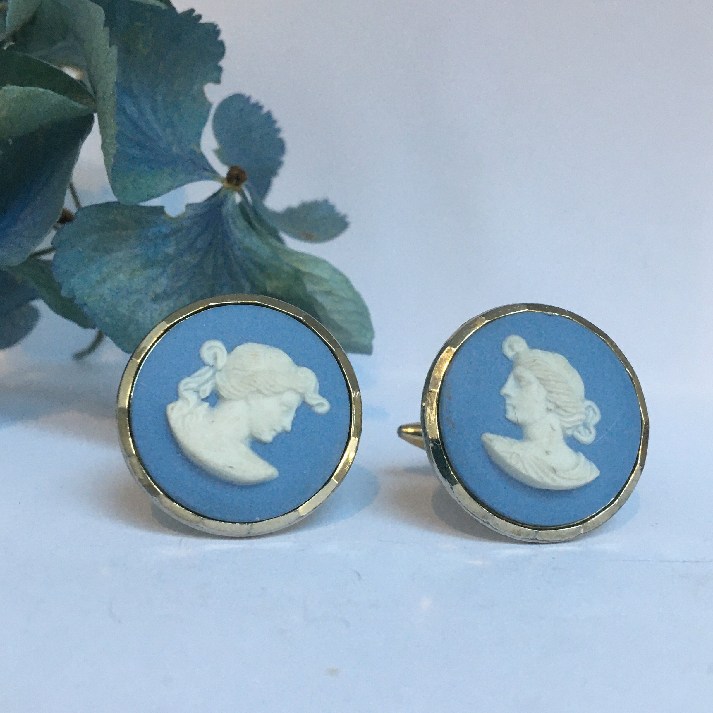 Vintage Wedgwood Cufflinks Stratton Wedgwood Jasperware Etsy