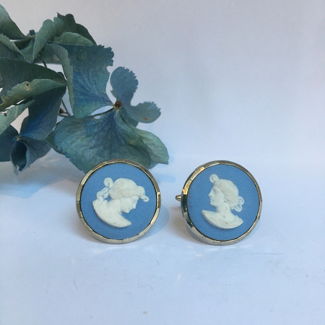 Vintage Wedgwood Cufflinks Stratton Wedgwood Jasperware Etsy