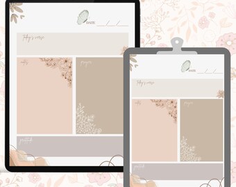 Daily Bible Note Template, Church Note-taking Template, Christian Notes, GoodNotes Template, Bible Study Template, Church Bible Template