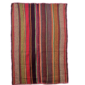 Peruvian textile, Textile handicrafts, Rug, Blanket, Natural Sheep,  Peruvian Ethnic Rug, handmade, Peruvian Cultures, 180cm x 130cm 3.50kg.