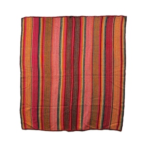 PERUVIAN Colorful RUG / Blanket/ Natural color/Frazada/ Carpet/ Home Decoration/ Premium Quality Teppich/Winter SALE/ Vintage / Runner