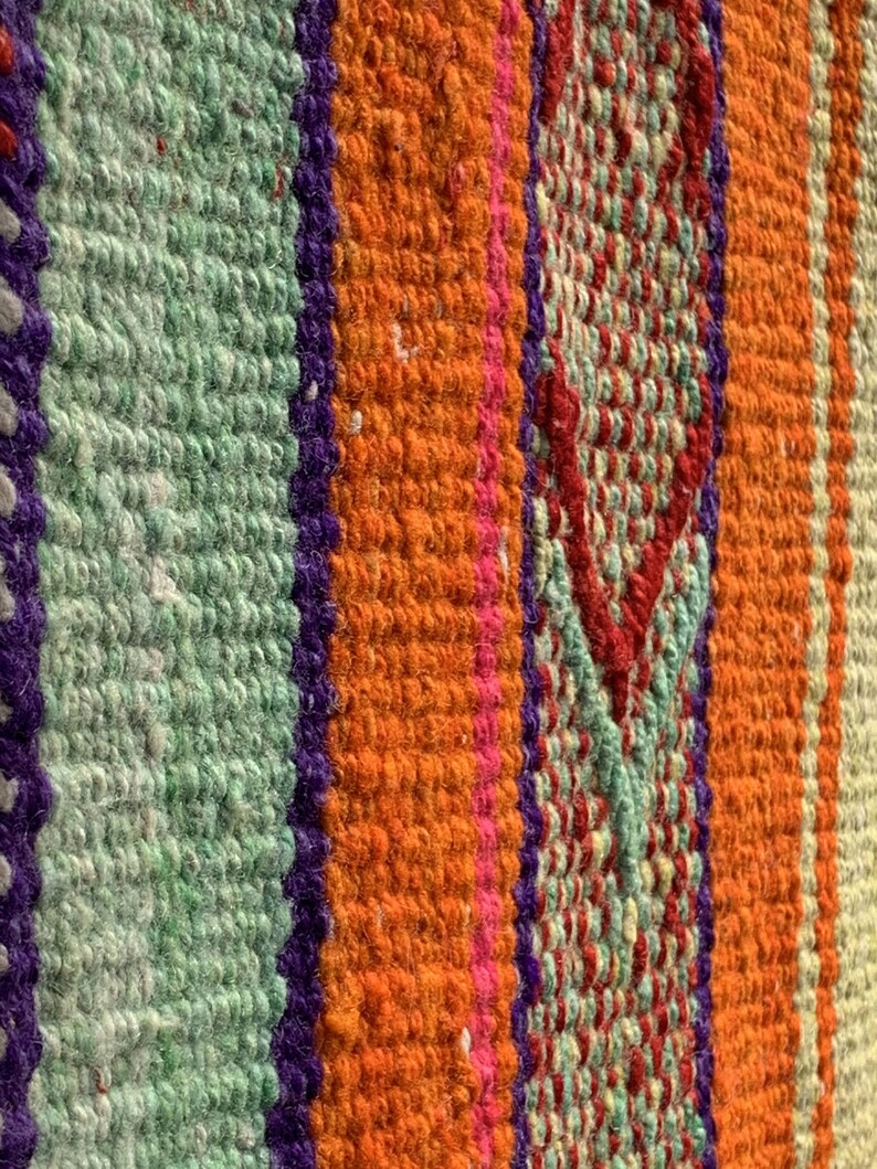 PERUVIAN Colorful RUG / Blanket/ Natural Colors/frazada/ Etsy