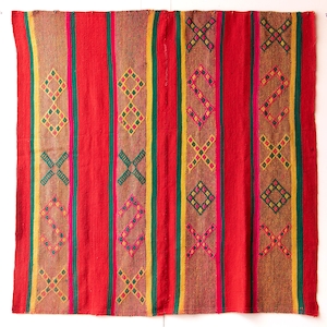 PERUVIAN Colorful RUG / Blanket/ Natural color/Frazada/ Carpet/ Home Decoration/ Premium Quality Teppich/Winter sale/ Vintage / Runner