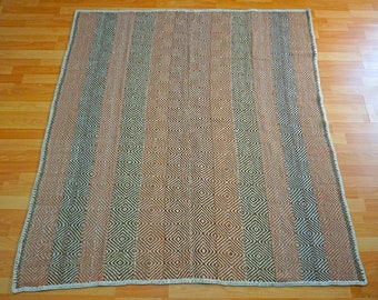 PERUVIAN RUG / Blanket / Natural colors / Frazada / Carpet / Home Decoration / Premium Quality / WINTER / Vintage / Handmade / textiles