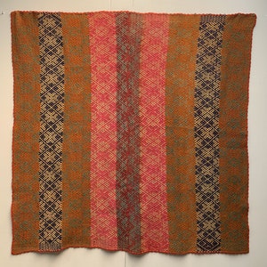 PERUVIAN Colorful RUG / Blanket/ Natural color/Frazada/ Carpet/ Home Decoration/ Premium Quality Teppich/Winter/ Vintage / peruvian